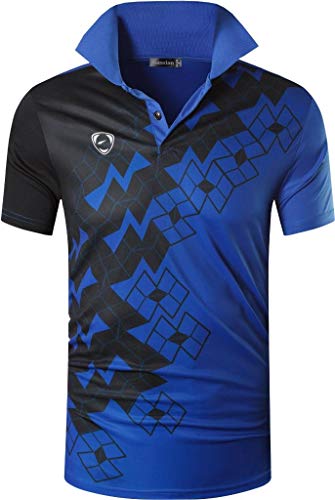 La Mejor Lista de Polo Sport Blue de esta semana. 44 jeansian Men Sport Outdoor Quick Dry Short Sleeves Polo T-Shirt LSL224 Blue XL