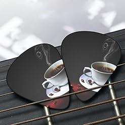 Café chaud avec médiators de guitare en grains de café Ensemble de 12 pièces pour guitare acoustique, guitare électrique… - Les Beatles, Paul McCartney, John Lennon, RIngo Starr, George Harrison Café chaud avec médiators de guitare en grains de café Ensemble de 12 pièces pour guitare acoustique, guitare électrique… – Image 7