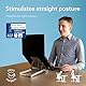 R-Go Tools Laptop ständer, Laptop Halterung Schreibtisch, Höhenverstellbar, Ergonomisch, Faltbarer Aluminium Laptop Stand, 3-stufige Winkel, Notebook/MacBook Ständer, Für Laptops [10/17-22 Zoll]