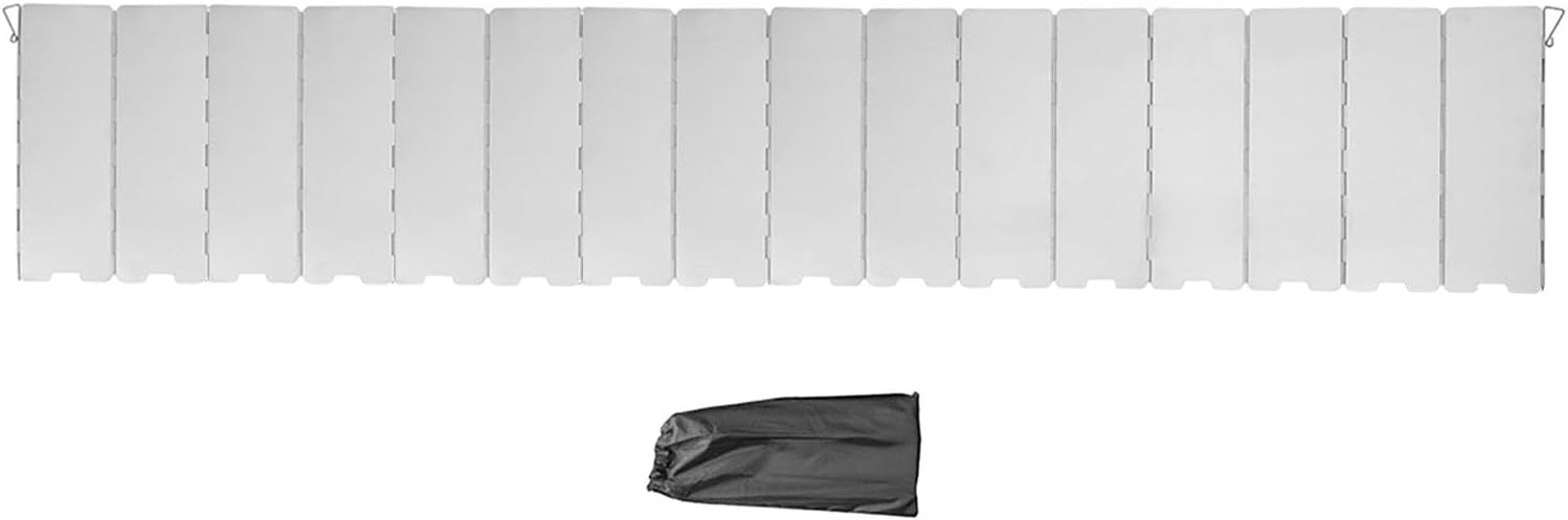 Camping Stove Windscreen, Camp Stove Wind Guard, Foldable Wind Screen Alloy Gas Stove Windshield for Outdoor, Hiking