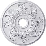Ekena Millwork CM23AC 23 5/8-Inch OD Acanthus Twist Ceiling Medallion