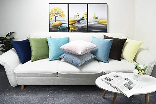 Artaimee Navy Blue Throw Pillow Covers 18X18 Pack Of 4 Velvet Sofa Bed Couch Cushion Case 45X45 #TOP5