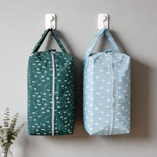 Image of Mama Koala Waterproof Diaper Pods for Baby Items, Cloth Diapers, Swimsuits, Travel, Gym Clothes, Beach, Pump Parts, Toiletries, 2 Pack(DP-Pine Forest)