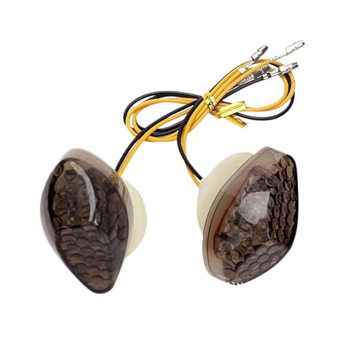 Zyntora Intermitentes Para Motocicletas,Luces LED de Señalización para Moto - Intermitentes Impermeables Para, Carreras, Ciudad Y Viajes