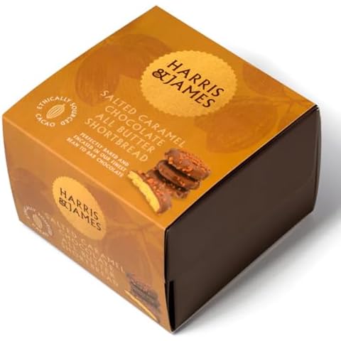 Harris & James Salted Caramel Bean to Bar Shortbread Biscuits Cover