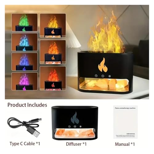 Difusor aromático eléctrico Volcano 250ml con luz y temporizador miniatura 2