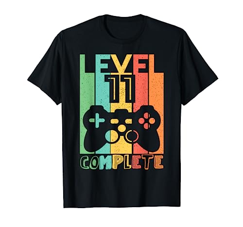 11 Geburtstag Geschenk - Level 11 Komplett Shirt Video Gamer T-Shirt