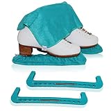 CRS Cross Skate Guards, Soakers and Towel Gift Set - Ice Skating Guards and Soft Skate Blade Covers