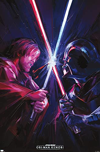 Poster Star Wars Obi-Wan Kenobi Duel l'idée cadeau idéale pour fan de la saga