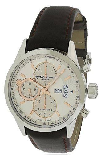 Raymond Weil Men's 7730-STC-65025 Freelancer Analog Display Swiss Automatic Silver Watch