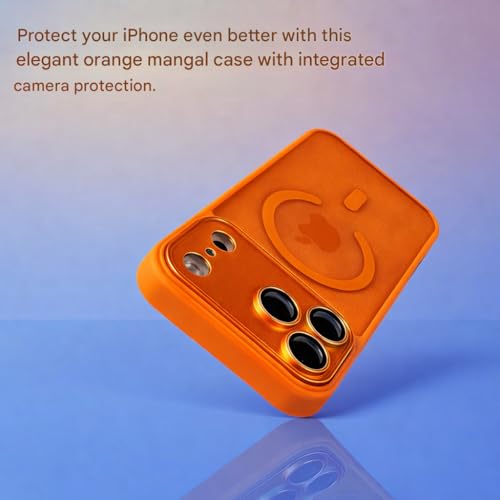 Image of Elzzi Magnetic Magsafe for iPhone 17 Pro Max Case (Compatible with MagSafe) Slim Translucent Matte Shockproof with Anti-Fingerprint Phone Case, Square-Cosmic