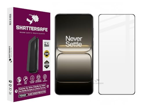 Image of Shattersafe Oleophobic Tempered Glass Screen Protector Compatible For Oneplus Nord 5 [Pack of 1]. Edge To Edge Full Screen Protection With Easy Installation Kit & Case Friendly Fit.