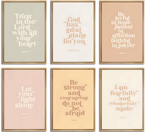 Kinder-Bibelvers Wandkunst, christliche Bildungsposter, Drucke, Bilder, inspirierendes Zitat, Leinwandbilder, Unisex, Bibel-Wanddekoration, Boho-Kunstwerk, christliches Klassenzimmer-Dekor, ohne