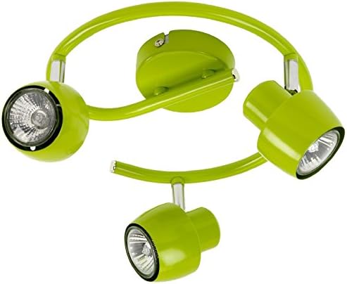 Mathias 3360371 Jett Spotlight 3 Lights 35 W GU10 230 V Diameter 25 cm Height 5.3 cm Lime Green
