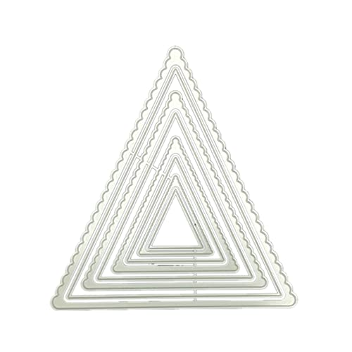 RWAJZAX Triangular Cutting Dies Lace Embossing Die Cuts Stencils 4.72'' X 4.37'' for Kid Adult Card Making DIY Scrapbooking Al Lace Die Cuts for Card Making