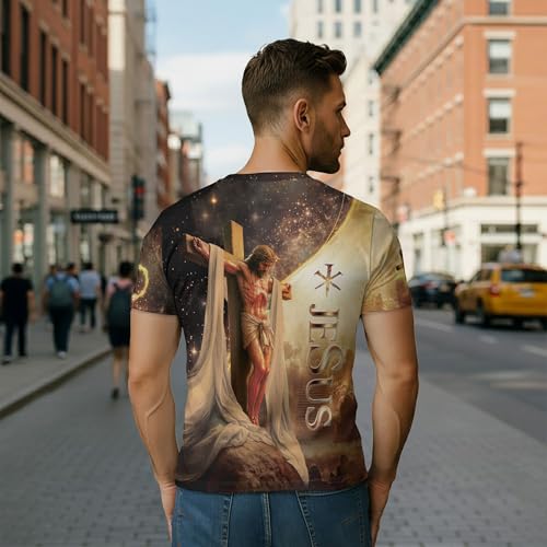 Faith Over Fear Shirt, Christian Shirts for Men, Jesus Tshirt, Cross Shirt, Faith Shirts for Men3