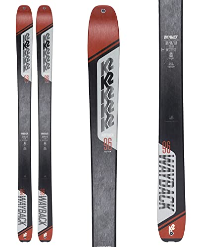 Uomo K2 M Wayback 96 - Sci da turismo da uomo, resistente, versatile, taglia 177 cm, colore: Nero