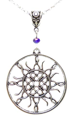 TANGLZ Collar con colgante, diseño de gato, color negro, diseño de luna y galaxia Wicca Mystique païen entrega gratuita y seguimiento