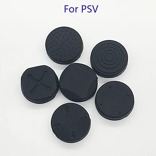 YANHAO [Video Game Parts] 10Set Silicone Grip Analog Joystick Cap Cover for Sony PS Vita PSV Console 1000 2000 Buttons [Replace] (Color : Blue)