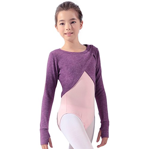116246007 Long Sleeve Ballet Dance Wrap Tops Sweater For Girls Toddler