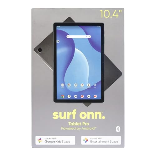 Image of ONN. 10.4 inch Tablet Pro, Gen 3, 2023, MTK Octa-Core, 64GB eMMC, 4GB RAM, 10.4 inch (2000x1200) Touchscreen, Android Tablet, Wi-Fi, Dual Cameras, Gray, TBMMS100110603 (Renewed)