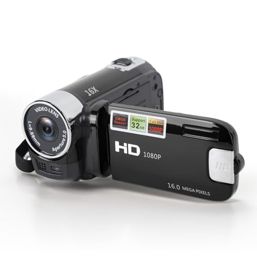 Dpofirs Videokamera-Camcorder, 16x 1080P 30FPS