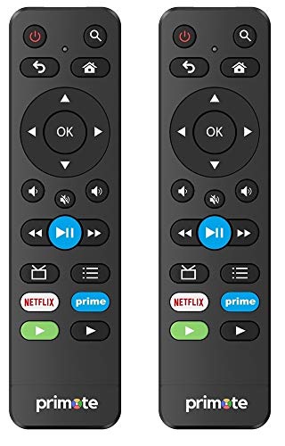 [2-Pack] Primote Remote for Insignia Fire/Smart TV and Toshiba Fire/Smart TV Edition (No Voice Search) [NOT for Fire Stick]