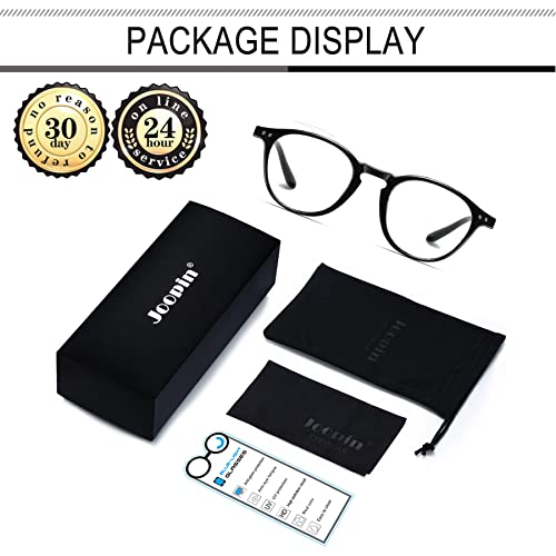 Óculos Luz Azul para Masculino e Feminino, Joopin TR90 Redondo Óculos Filtro de Luz Azu para Computa