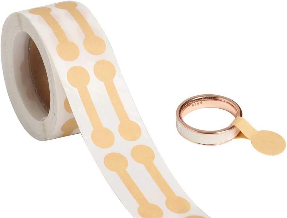 Jewelry Price Tags, 500 Pieces Blank Jewelry Price Tags Stickers Self Adhesive Kraft Paper Necklace Earring Ring Price Label Stickers Brown Jewelry Display Price Identify Tag Labels (Kraft Paper)
