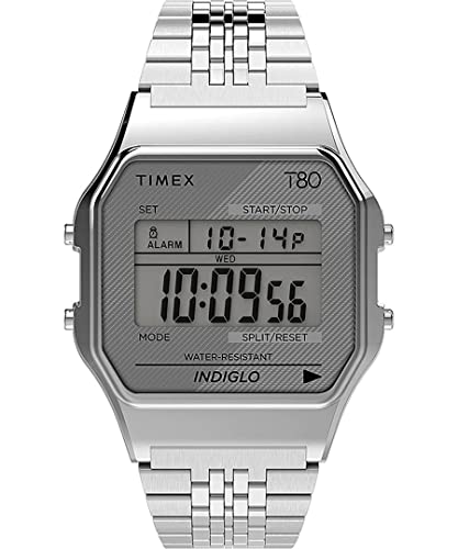 Image of TIMEX 80 Tonneau 34mm Grey Dial Digital Unisex Watch - TW2R79300UJ