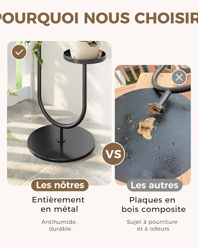 Support plante interieur pour optimiser les petits espaces et angles vides du salon - 5