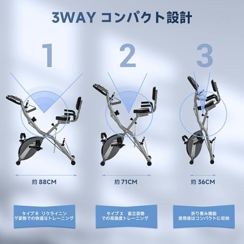 CHAOKE フィットネスバイク エアロバイク トレーニングバイク の商品画像 5