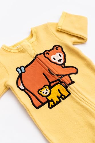 Image of monica + andy Double Zipper One Piece, 100% Organic Baby Clothes for Girls & Boys, Unisex, Preemie, Newborn & Infant Sizes