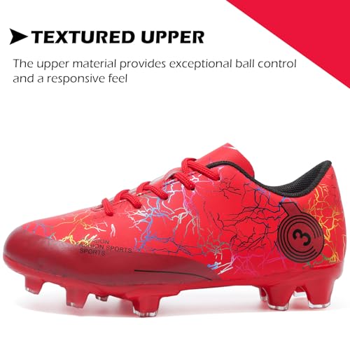 DimaiGlobal Kids Soccer Shoes Boys Girls Soccer Cleats Outdoor Training Athletic Sneakers Professional Spikes Youth Turf Football Shoes Unisex2