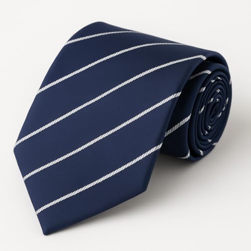 Image of Micro Fiber Stripped Neck Ties For Mens Boys Tie Length & Width - 58 Inch & 3 Inch