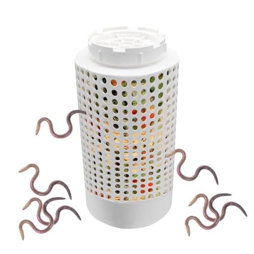 Compostador Enterrado | Compostaje De Tierra para Piscicultura - Pequeño Contenedor de Vermicompostaje Ideal para Compostadores Experimentados y Entusiastas de Jardinería en Patio Césped o Estanque en