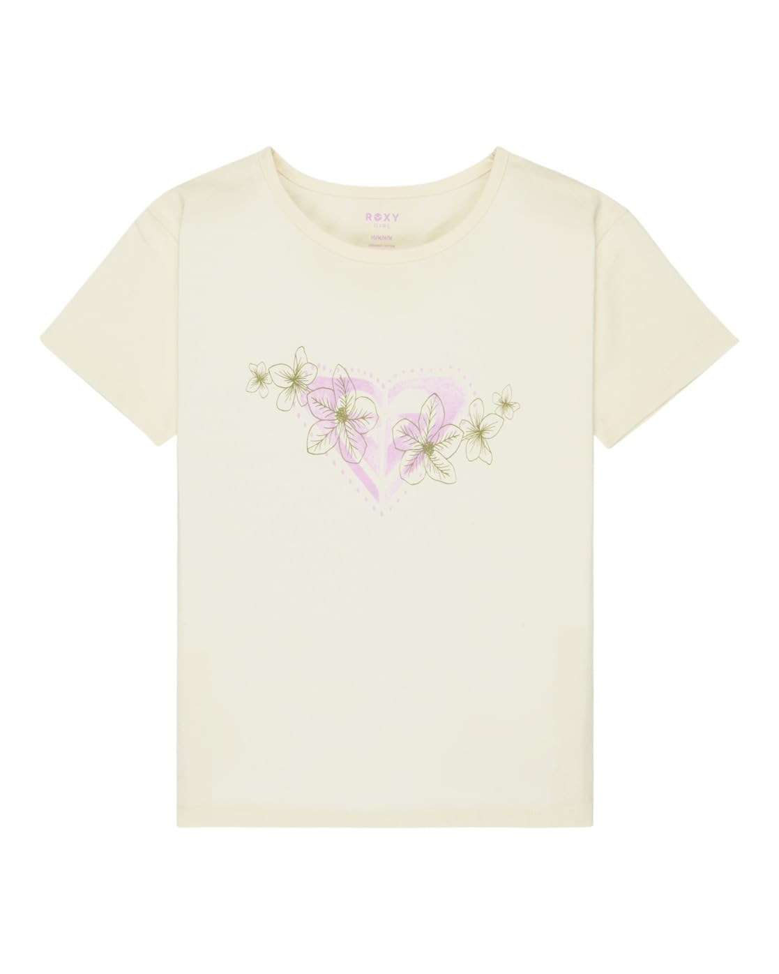 Roxy Short-Sleeved T-Shirt LILYREGULAR Night Girls White