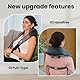 COMFIER Shiatsu Nackenmassagegerät mit Wärme, kabelloses 4D Tiefen Knetmassagegerät zur Linderung von Nacken, Schulter und Rücken, Geschenk für Männer, Frauen