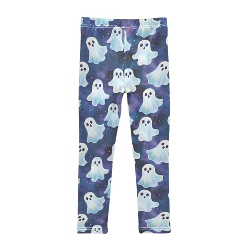 Girls Printed Leggings Yoga Pants Starry Ghost Pattern for Kids in 4t to 10 Years, 4T2