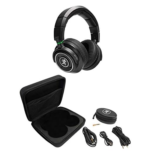 MACKIE MC-350 auriculares profesionales con transductores de 50 mm para monitorización en estudio, DJ, creación de contenidos y escucha doméstica