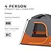CORE 4 Person Cabin Tent | Portable Family Tent with Carry Bag for Outdoor Car Camping | Included Gear Loft for Camping Accessories