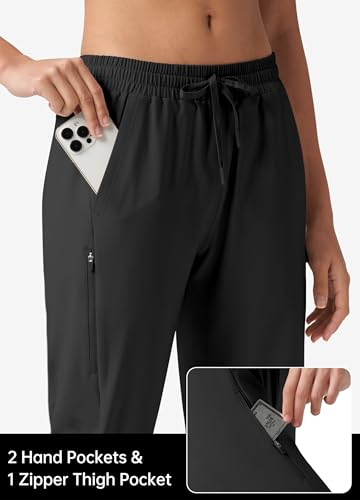 Willit Womens 15" Hiking Long Shorts Lightweight Zipper Pockets Below Knee Length Cargo Quick Dry Water Resistant3