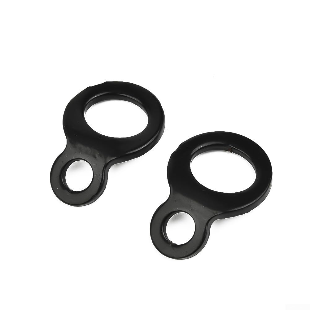 2 anillos de correa de amarre para motocicleta, moto de cross, ATV, UTV, anclaje de abrazadera triple con montaje de perno de 5 mm