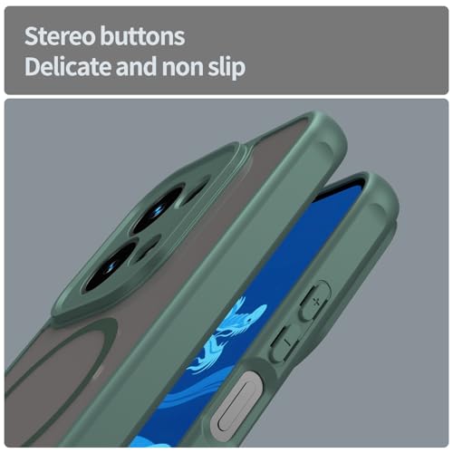 Image of Compatible with REDMI 15C (171mm) Case Cover,Compatible with MagSafe,Anti-Fall,Compatible with Xiaomi Poco C85 4G 25078PC3EE Cell Protective Phone Case Green