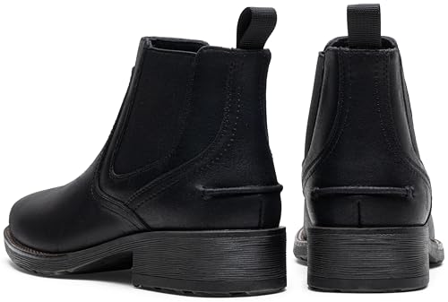 Image of Jousen Chelsea Boots Men Square Toe Ankle Mens Dress Boots Casual Slip On Boots for Men