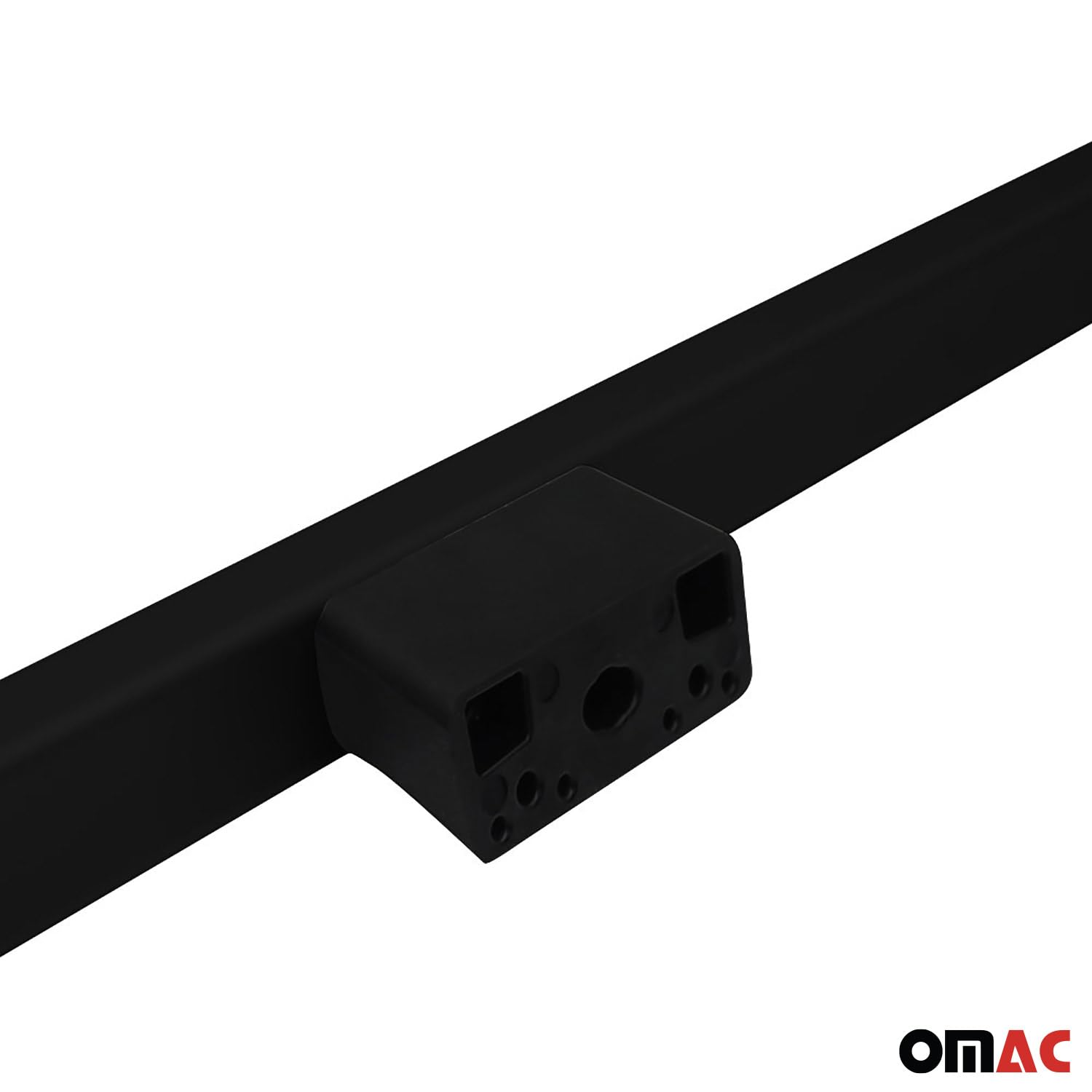 OMAC Dachreling Dachgepäckträger kompatibel mit VW Caddy 2010-2020 L1 Kurz Alu Schwarz