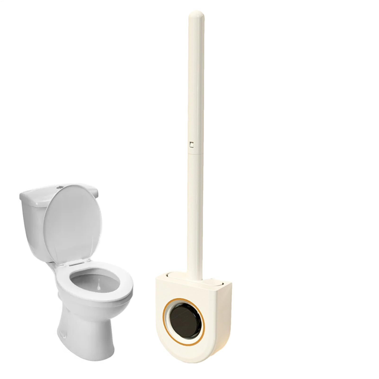 Brosse de nettoyage pour cuvette de toilette, outil ménager antirouille à manche long
