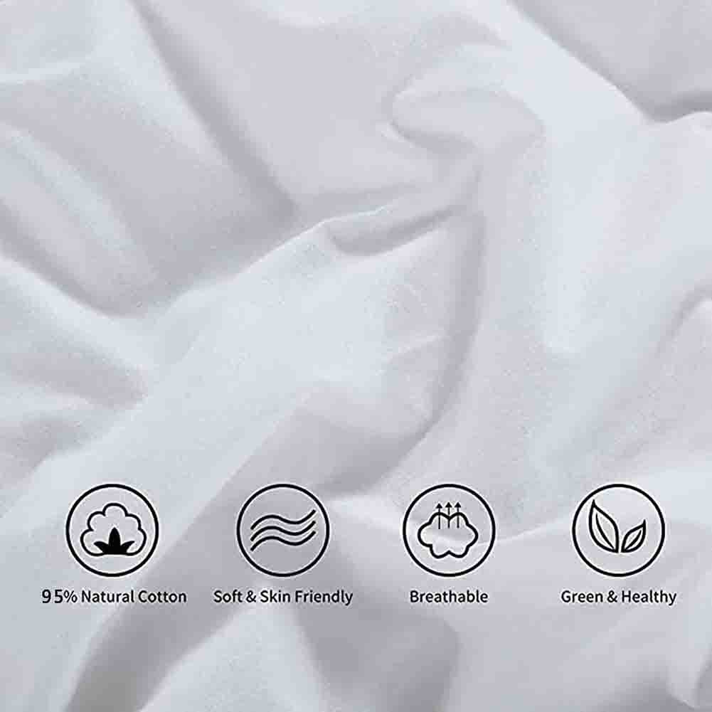 NZPOST Piumino in Piuma D'Oca Queen, Piumino in Piuma D'Oca Caldo Medio per Tutte Le Stagioni, per Letto Matrimoniale/Queen Size (grigio1 200 * 230 cm 3 kg)