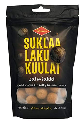 HalvaSuklaaLakuKuulat Salmiakki Liquorice 1 Pack of 140g