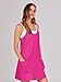 ANRABESS Women Athletic Dress Summer Tennis Workout Active Sports Mini Romper Dress Built in Shorts Travel Vacation Clothes Hot Pink X-Smal